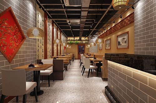凉山传统中式餐厅餐馆装修设计效果图