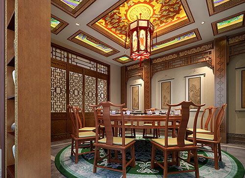 凉山中式古典风格家居装修设计效果图