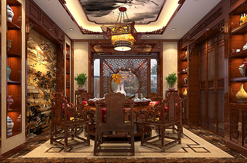 凉山温馨雅致的古典中式家庭装修设计效果图