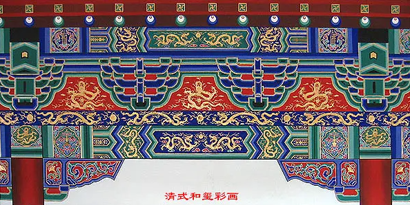 凉山中国建筑彩画装饰图案
